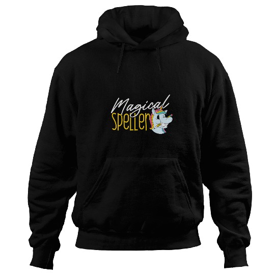 Unicorn Pet Spelling Bee Champion Girls School Unicorn Spelling Bee Hoodies