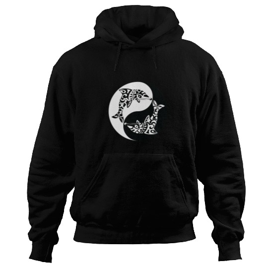 Dolphin Pet Maori Dolphin Ying Yang Tee Tradional Art Symbol Aboriginal Hoodies