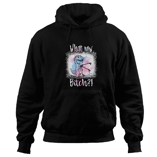 Dinosaur Pet TRex Dinosaur MamaSaurus PapaSaurus What Now Bitch Hoodies