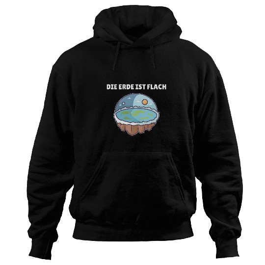 Flat Earth Map Model Flat Earth Society Hoodies