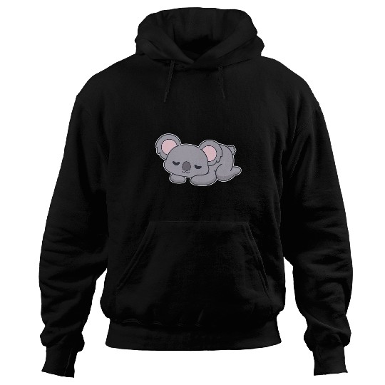 Koala Pet Cute Bored Koala Relaxing Kawaii Graphic Hoodies