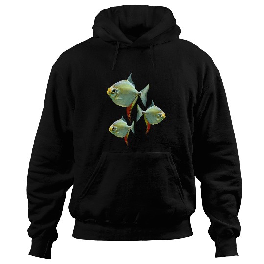 Fishing Fun Red Hook Silver Dollar Fish Tank Aquarium Fish Lovers Hoodies