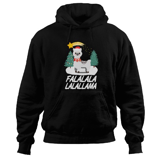 Llama Pet Fa La La Llama Christmas Pajamas Night Hoodies