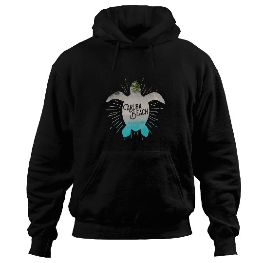 Turtle Pet Aruba Beach Sea Turtle Ocean Beach Aruba Beach Hoodies