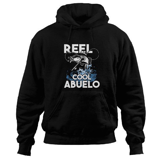 Fishing Fun Reel Cool Abuelo 2Fishing Lover Grandfather Grandpa Grandad Hoodies
