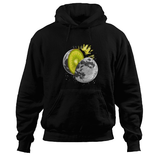 Astronaut Job Moon Fruit Kiwi Fruit Healthy Spaceart Hoodies