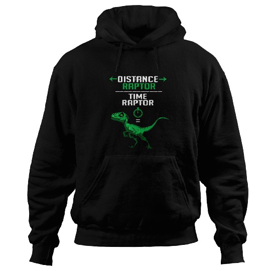 Dinosaur Pet Velociraptor Distance Velocity Time Raptor DinoDino Hoodies