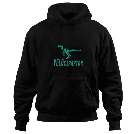 Dinosaur Pet Velociraptor The Cycling Dinosaur Funny Hoodies