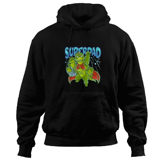 Dinosaur Pet TRex Dad Super Dad Superhero Daddy Fathers Day Hoodies