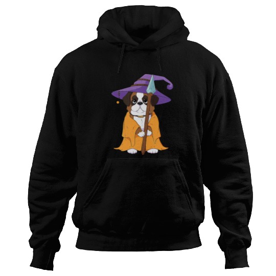 Saint Bernard Pet Wizard Funny Dog Magic Hoodies