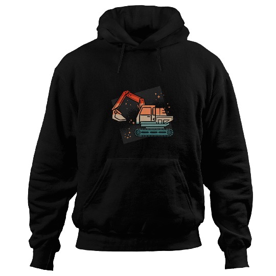 Excavator Fun Construction Work Excavator Lover Kids Toddlers Excavator 1 Hoodies