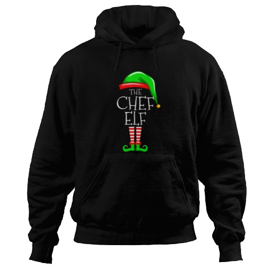 The Chef Elf Christmas Family Matching Men Women Kids Hoodies
