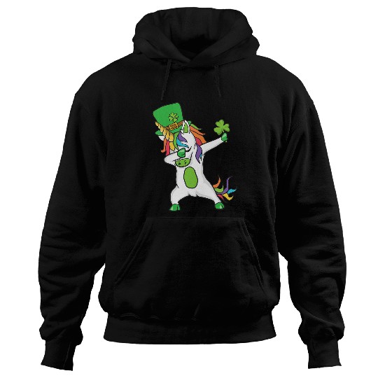 Unicorn Pet St Patricks Day Rainbow  Unicorn Lepricorn Green Hoodies