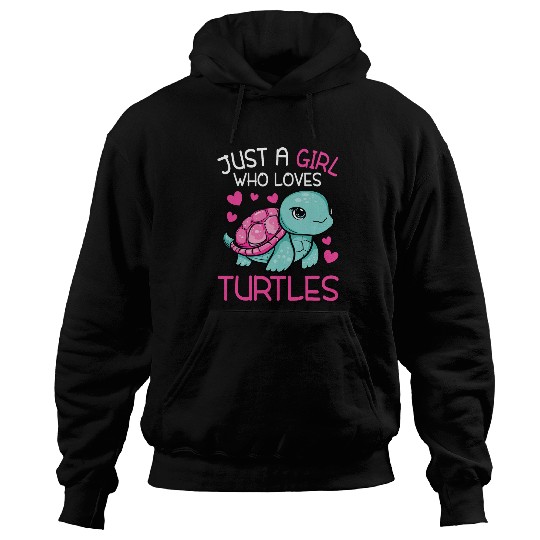Turtle Pet Just A Girl Who Loves Turtles Sea Turtle Lover Kids Toddlers Hoodies