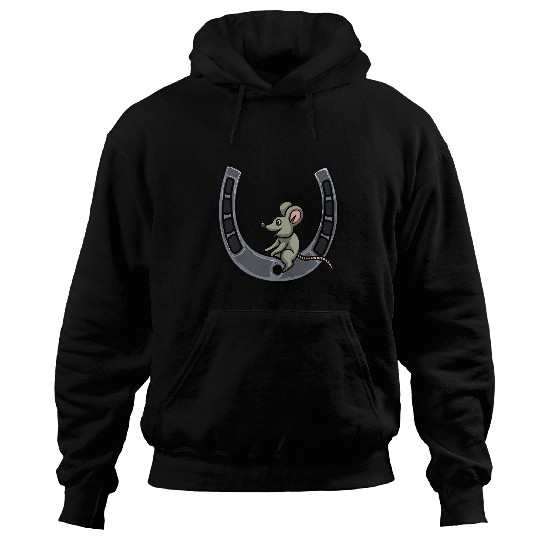 Horse Pet riding farm horsewoman kids mouse horseshoe Hoodies