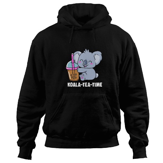 Koala Pet Funny Boba Bubble Tea Koala Tea Hoodies