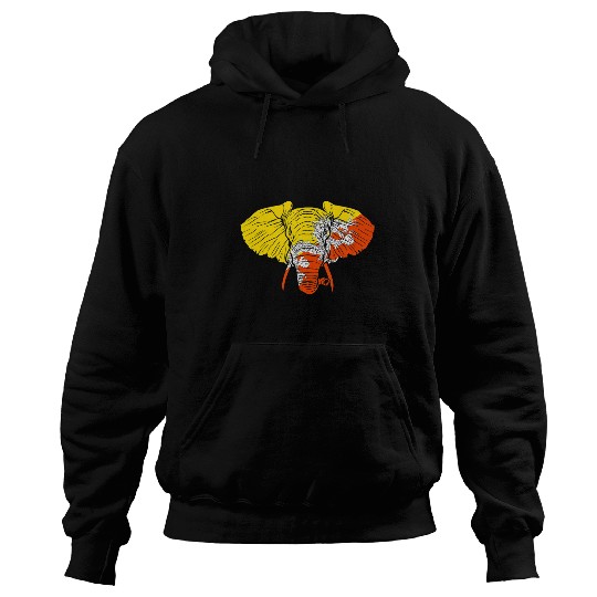 Elephant Mammal Bhutan Elephant Bhutan Flag Buddhism Himalaya Hoodies