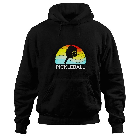 Sport Pickleball Pickleball Dinking Retro vintagess Sport Racquet Paddle Ball 4 Hoodies