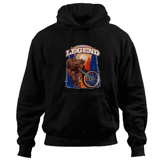 Bigfoot Pet Cycling Cycle Urban Legend Sasquatch Mountain Bike Racing Hoodies