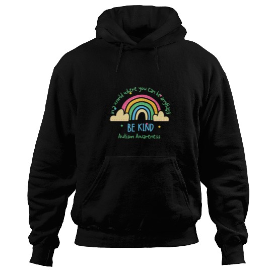 Autism Puzzle Be Kind Autism Awareness day Leopard Rainbow Choose Kindness Hoodies