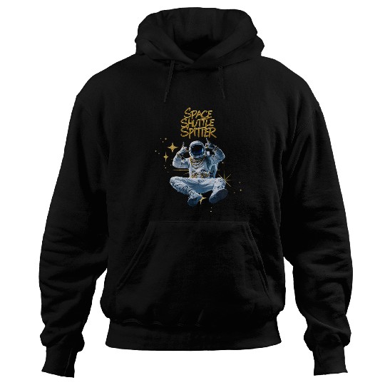 Astronaut Job Space Shuttle Spitter Bling Astronaut Hip Hop Music Lover Hoodies
