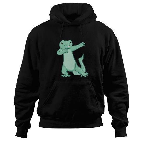 Komodo Pet Dancing lizard in green for reptiles and dragon fans Hoodies