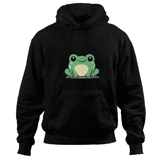 Frog Pet Chibi Kawaii Frog Amphibian Animal Frog Pond Lover039 Hoodies