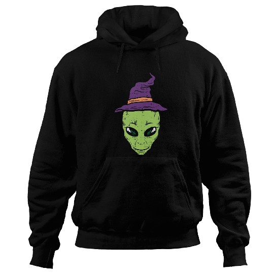 Aliens UFO Halloween Alien Funny ET UFO Space Costume Men Women Kids Hoodies