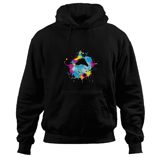 Elephant Mammal LGBT Pan Flag Elephant Pansexuality Pride Month Pansexual Hoodies