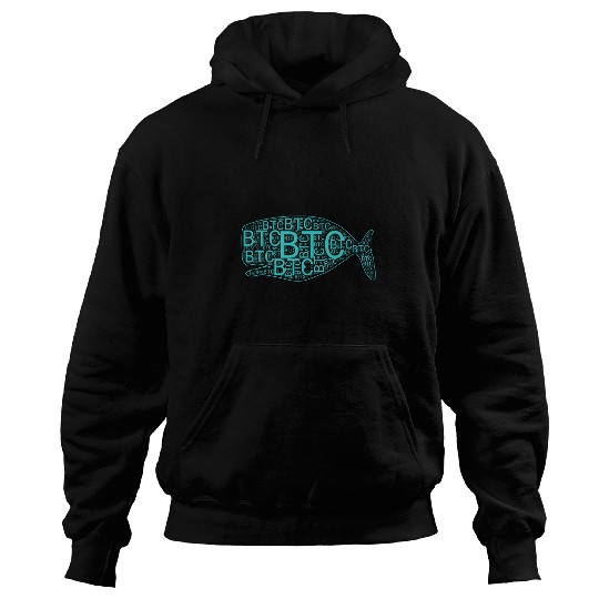 Whale Pet BTC Whale Bitcoins Cryptocurrency Hoodies