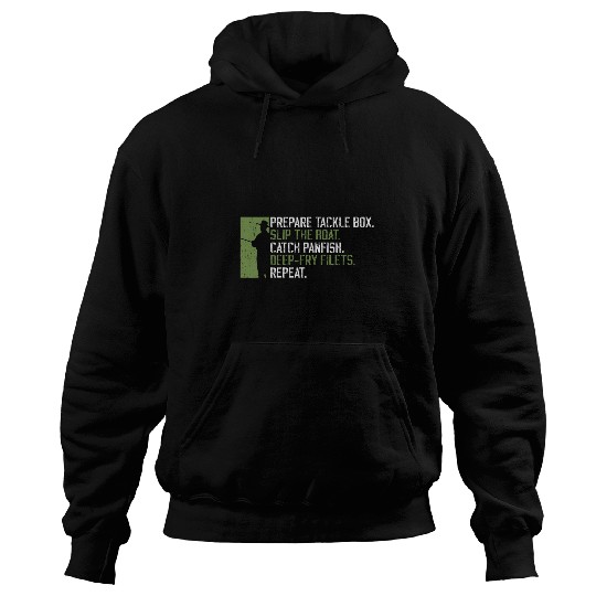 Fishing Fun Crappie Fishing Routine Design For Panfish Fisherman Hoodies