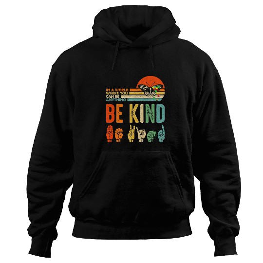 Autism Puzzle Be Kind Autism Awareness ASL Mom Teacher Kindness Hoodies