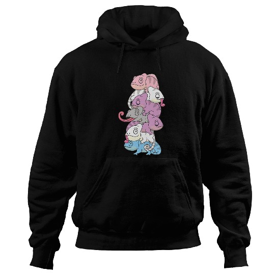 Chameleon Pet Intergender Flag Gender Pride Lgbtq Hoodies