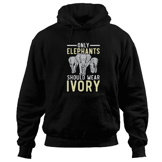 Elephant Mammal Wildlife Animal Zoo Zookeeper Hoodies