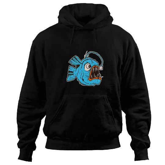 Fishing Fun Deep Sea Fishing Lantern Fishing Hoodies