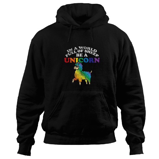 Unicorn Pet World Full Sheep Be Unicorn Rainbow Gay Pride Flag LGBT Hoodies