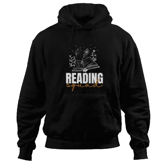 Book Fun Reading Squad Reading Funny Reader Book Club Hoodies
