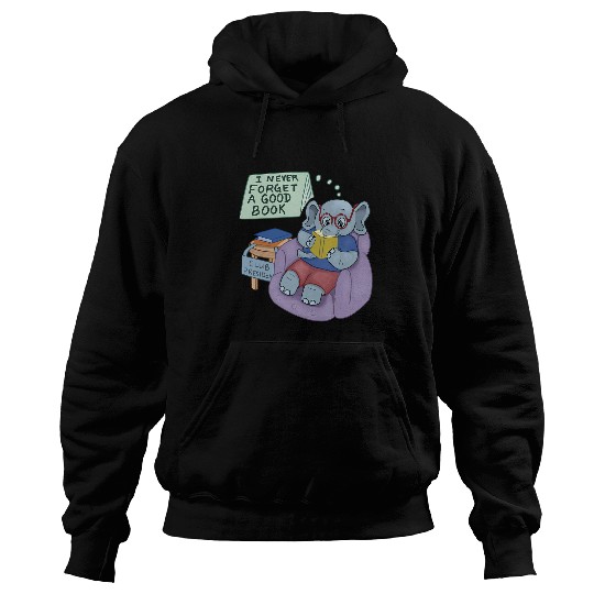 Elephant Mammal Book Club President Hoodies