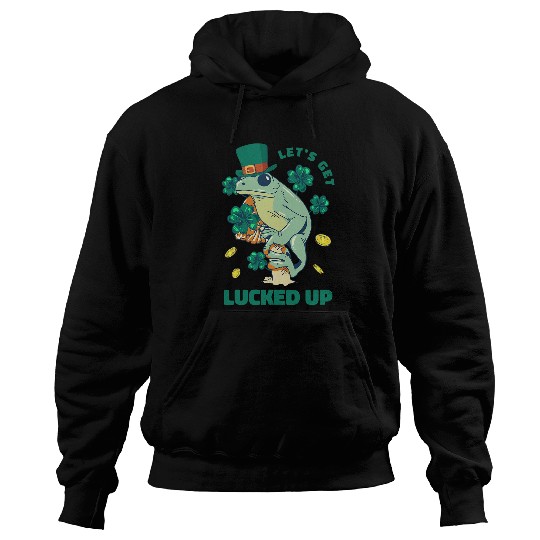 Frog Pet Green Hat Quote Ireland St Patricks Day Hoodies