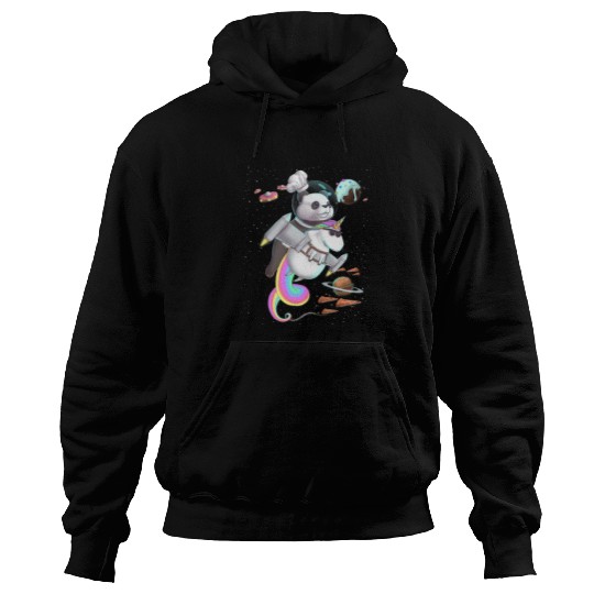 Unicorn Pet Panda Riding Unicorn Food Pizza Space Party Planet Kawaii Hoodies
