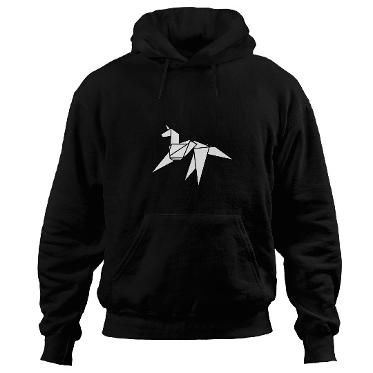 Unicorn Pet Origami Unicorn Blade Runner Inspired Design White Hoodies