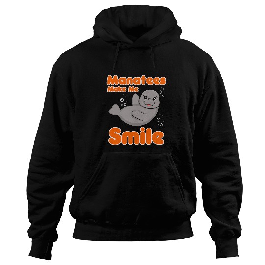 Manatee Pet Waving Sea Animal Wildlife Hoodies