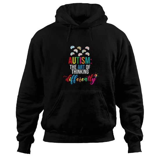 Autism Puzzle The Art of Thinking Differently Support Community Hoodies
