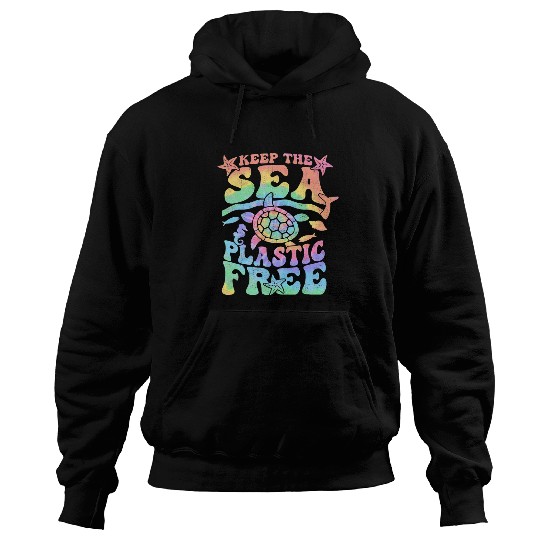 Turtle Pet Earth Day Keep The Sea Plastic frees Tie Dye Save Sea Hoodies