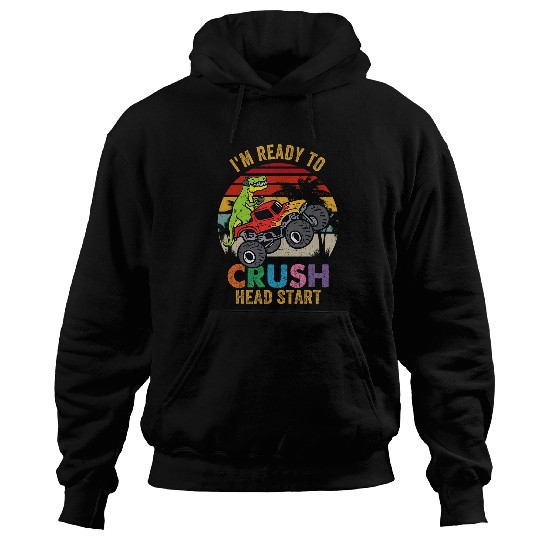 Dinosaur Pet Im Ready To Crush Head Start Dinosaur Boys Kids Hoodies