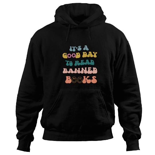 Book Fun Its A Good Day To Read Banned Books Retro Book Lovers Hoodies