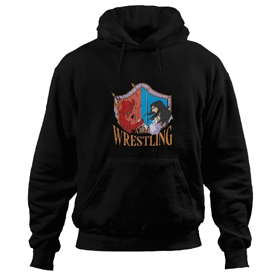 Sport Wrestling Jesus VS The Devil Arm Wrestling Hoodies