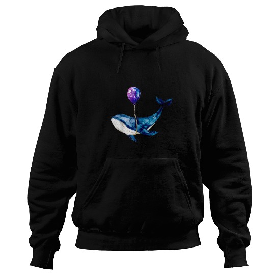 Whale Pet Humpback Whale Marine Life Ocean Nature Sea Blue Waves 12 Hoodies