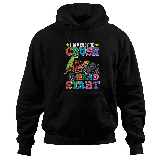 Dinosaur Pet Im Ready To Crush Head Start Dinosaur Boys Kids 1 Hoodies
