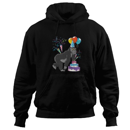 Gorilla Pet Lover Ape Birthday Party Animal Lover Gorilla Hoodies